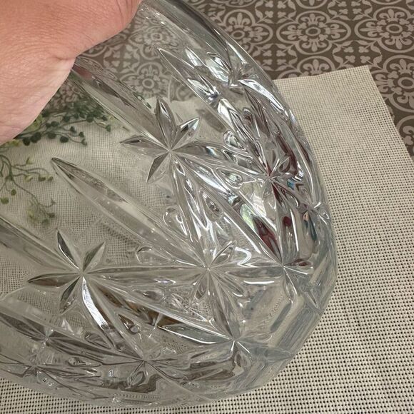 Marquis by Waterford‎ Cut Glass Sparkle Bowl 9” Diameter Salad Serving Bowl - Picture 4 of 10